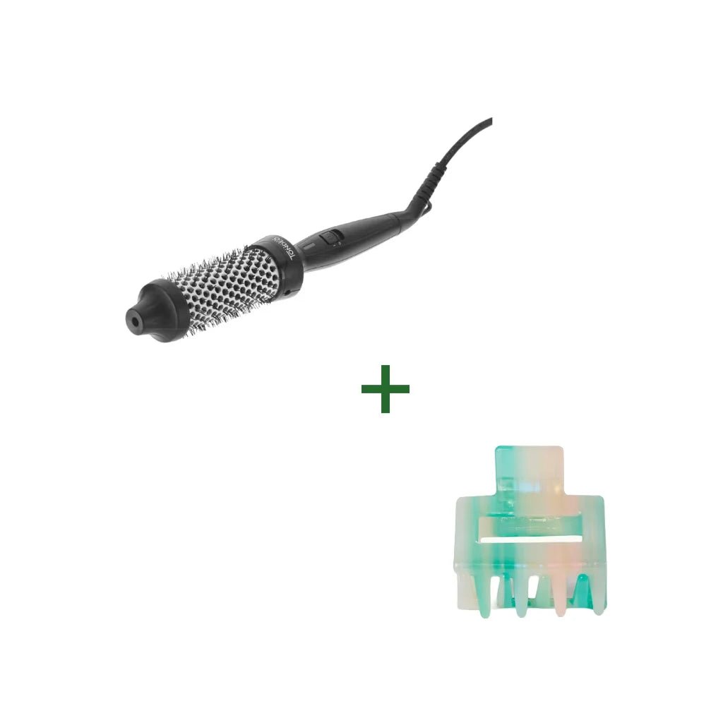 Bundle: Hot Brush & Haarspange Turqoise - Mooniq - Hotbrush