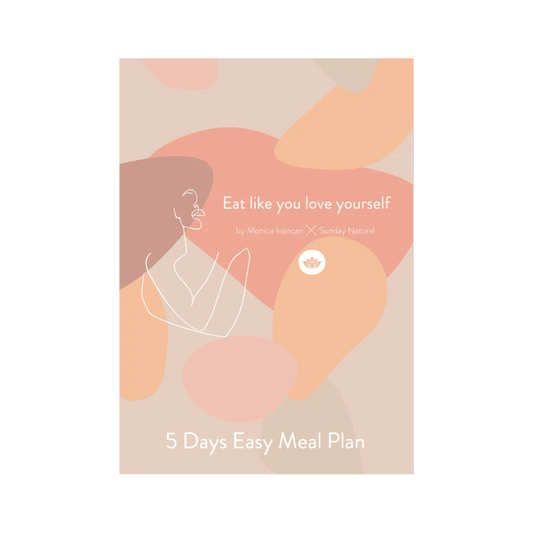 PDF Download Moni x Sunday Natural 5 Day Meal Plan (21 Seiten) mit über 20 tollen Rezepten - Mooniq - Buch