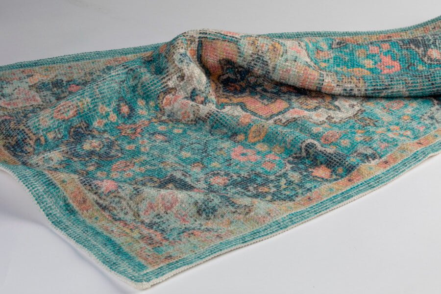 Vorleger large Persia Vintage grün/rosa - Mooniq - Vorleger